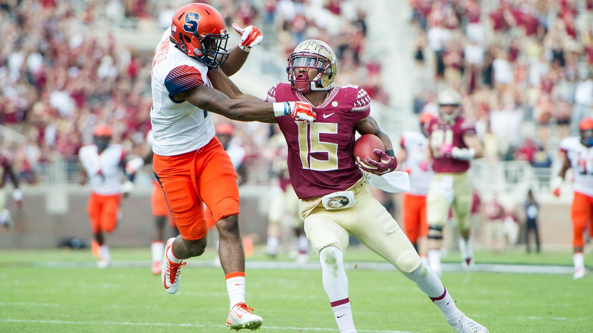 Florida State QB Sean Maguire and WR Travis Rudolph were in sync Saturday c...