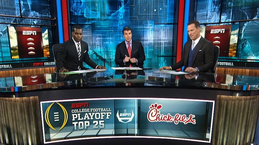 CFP Rankings No. 1-6 REVEALED  ESPN College Football 