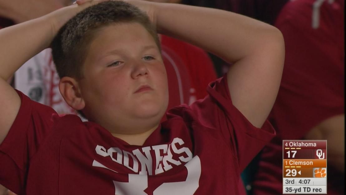 Oklahoma fan can feel it slipping away ESPN Video