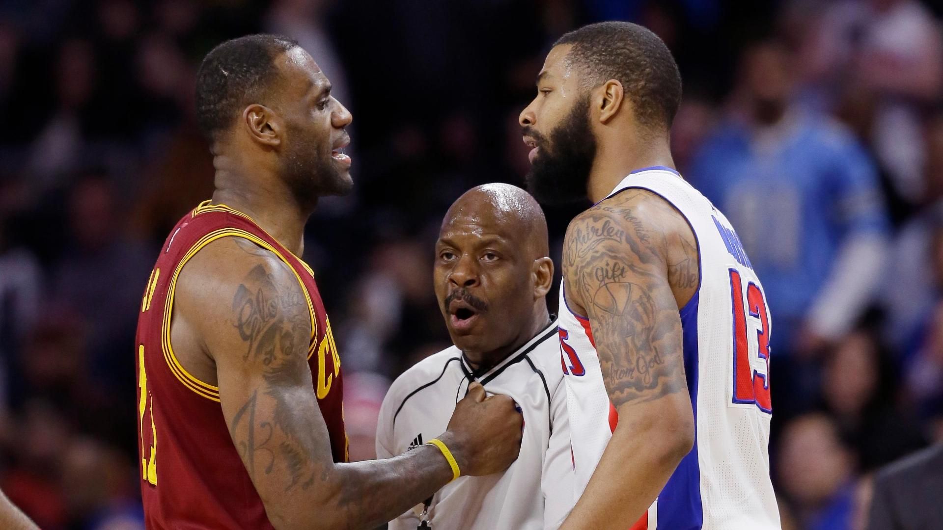 LeBron gets heated multiple times in victory - ESPN Video