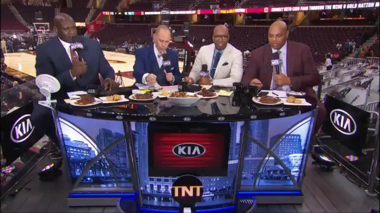 barkley shaq espn shaquille neal throw each shade nba stats