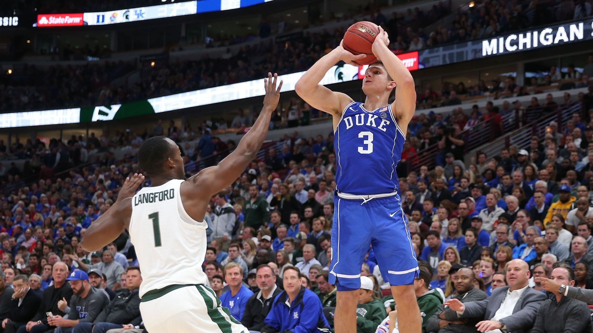 No. 1 Duke beats No. 2 Michigan State in Champions Classic - ESPN Video