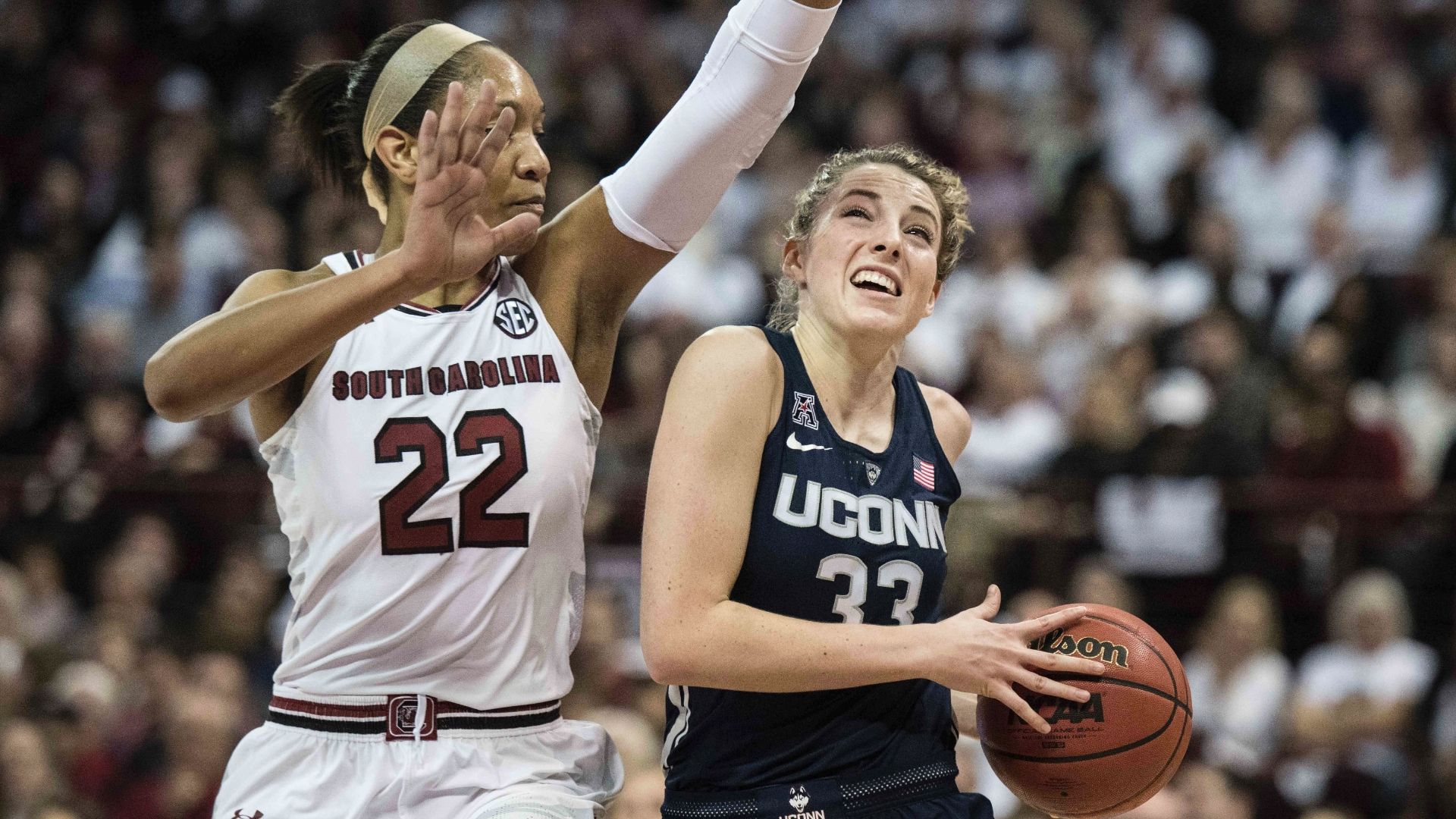 Uconn dominates south carolina espn video
