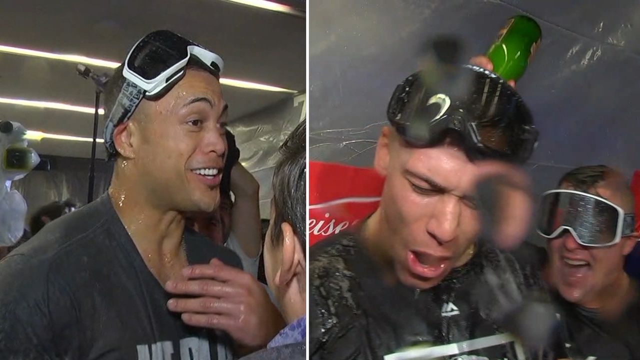 MLB playoffs 2018: See New York Yankees celebrate Wild Card win over  Oakland A's with crazy champagne celebration (PHOTOS) 