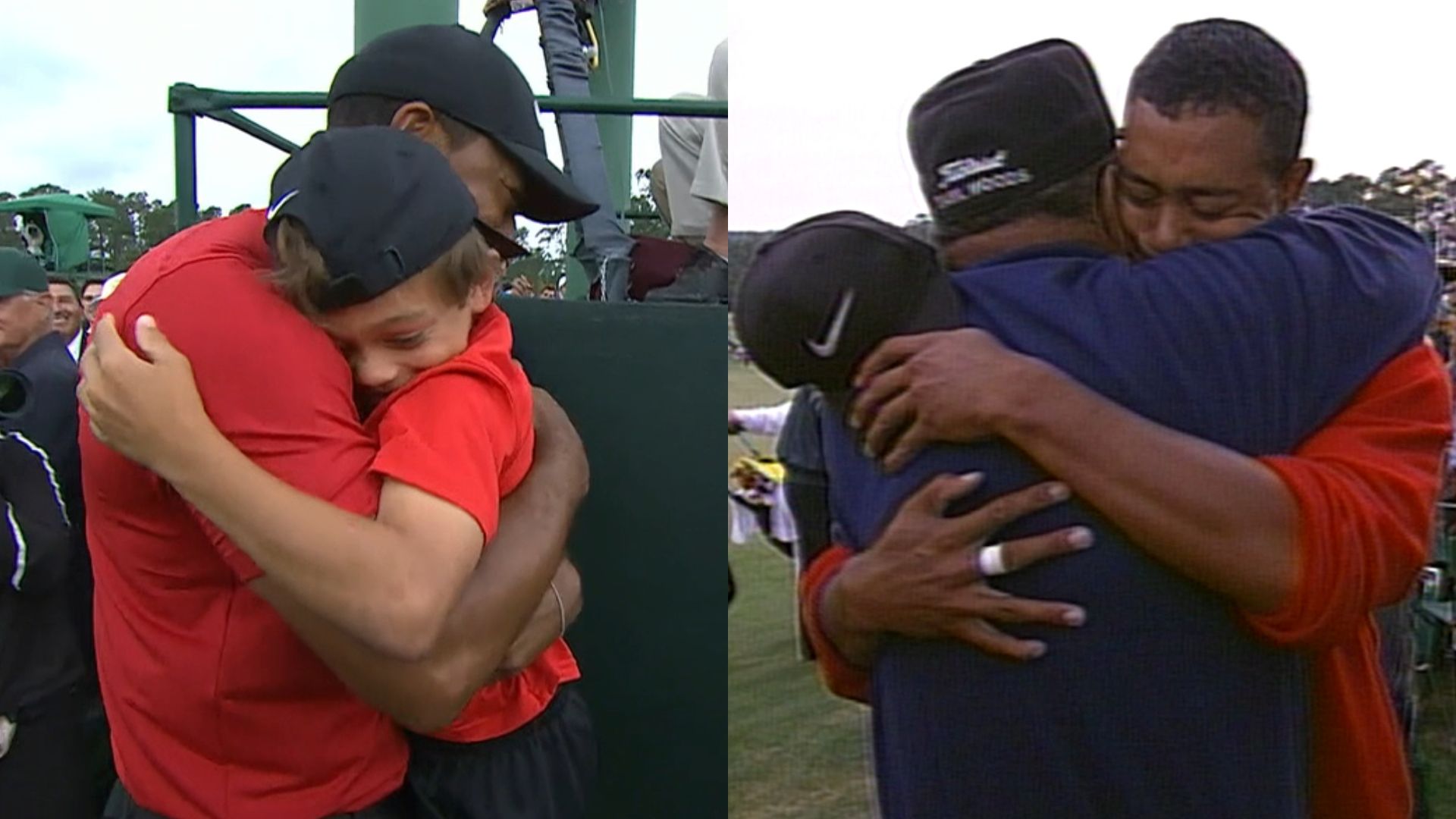 Tiger celebrates with family after another Masters win - ESPN Video