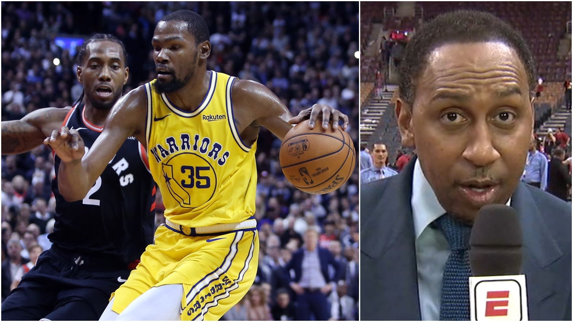 Stephen A.: 'I have to give Golden State the edge' vs. Raptors - ESPN Video