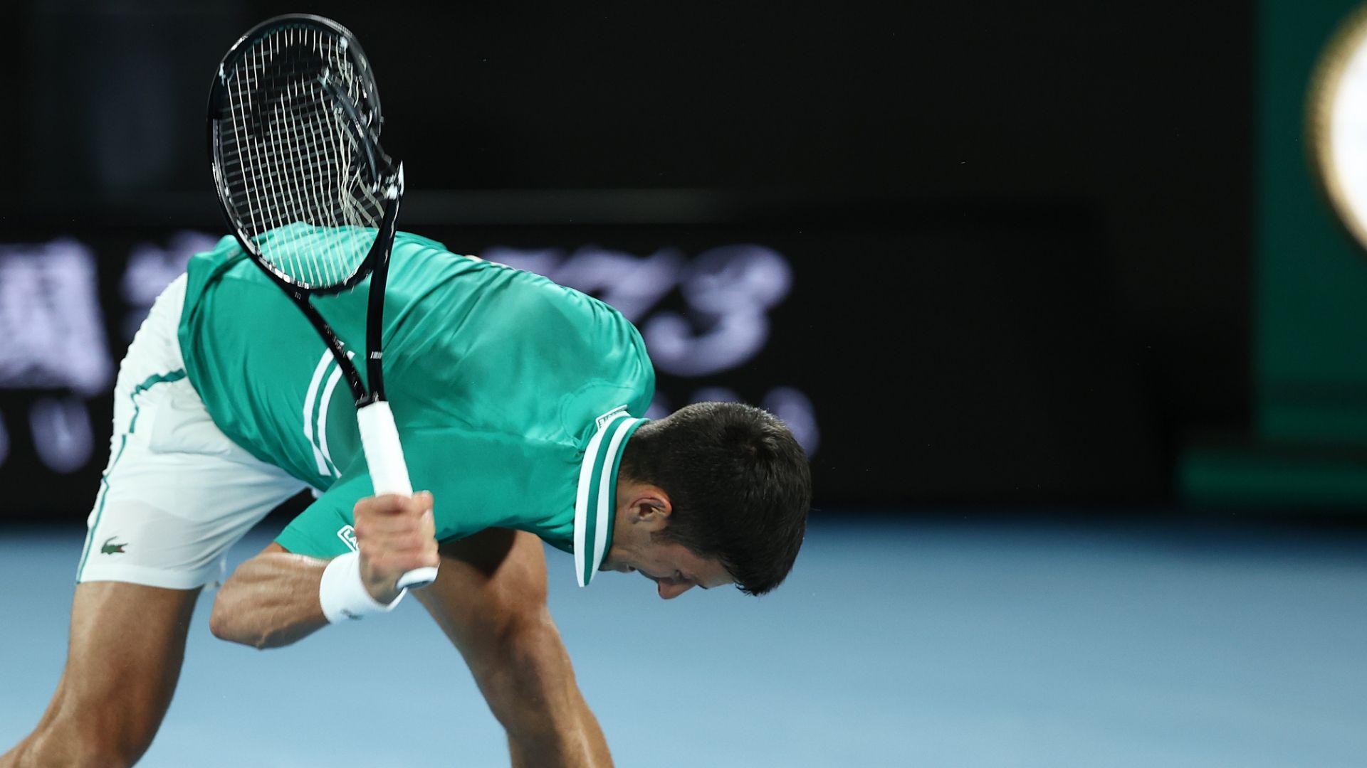 Frustrated Novak Djokovic destroys his racket ESPN Video