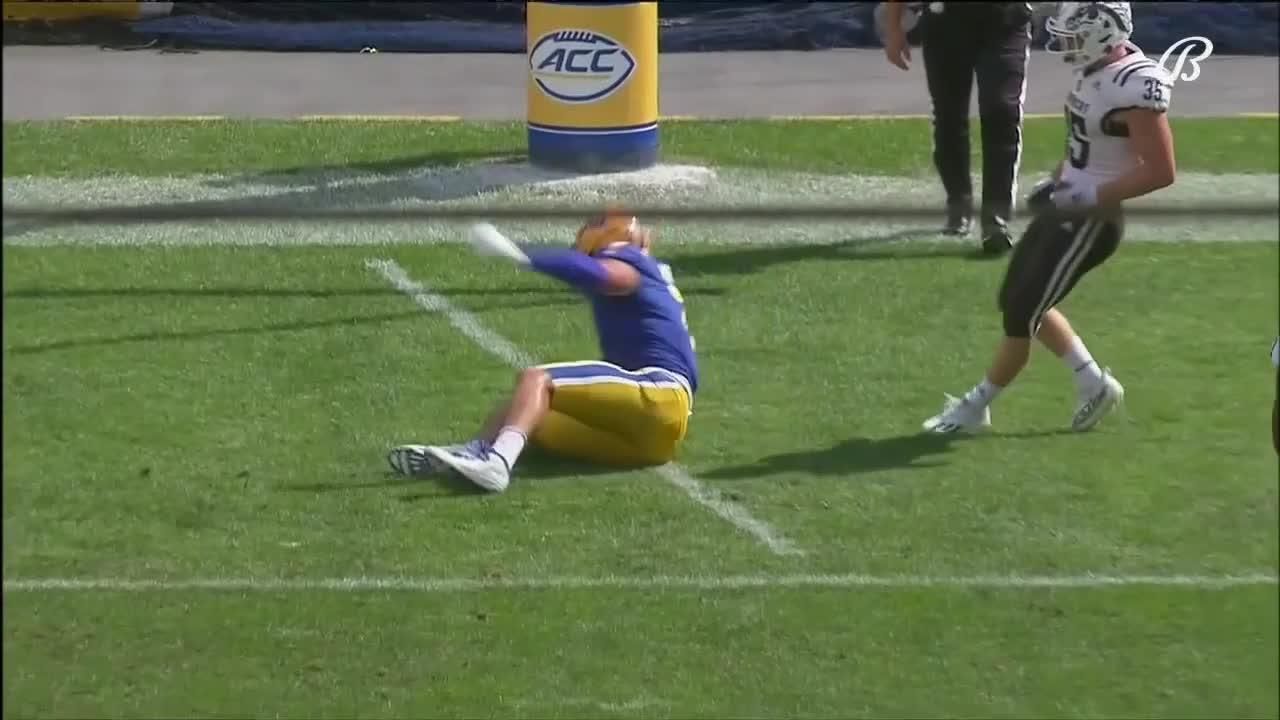 Kenny Pickett with 24yard touchdown pass to Lucas Krull vs. Western