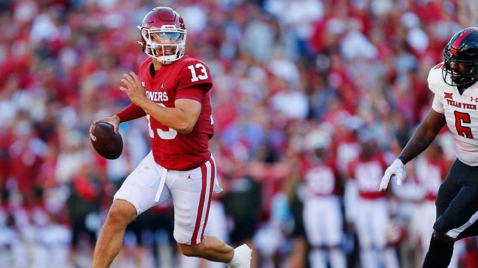 Caleb Williams' 6 TDs führen OU zu router von Texas Tech