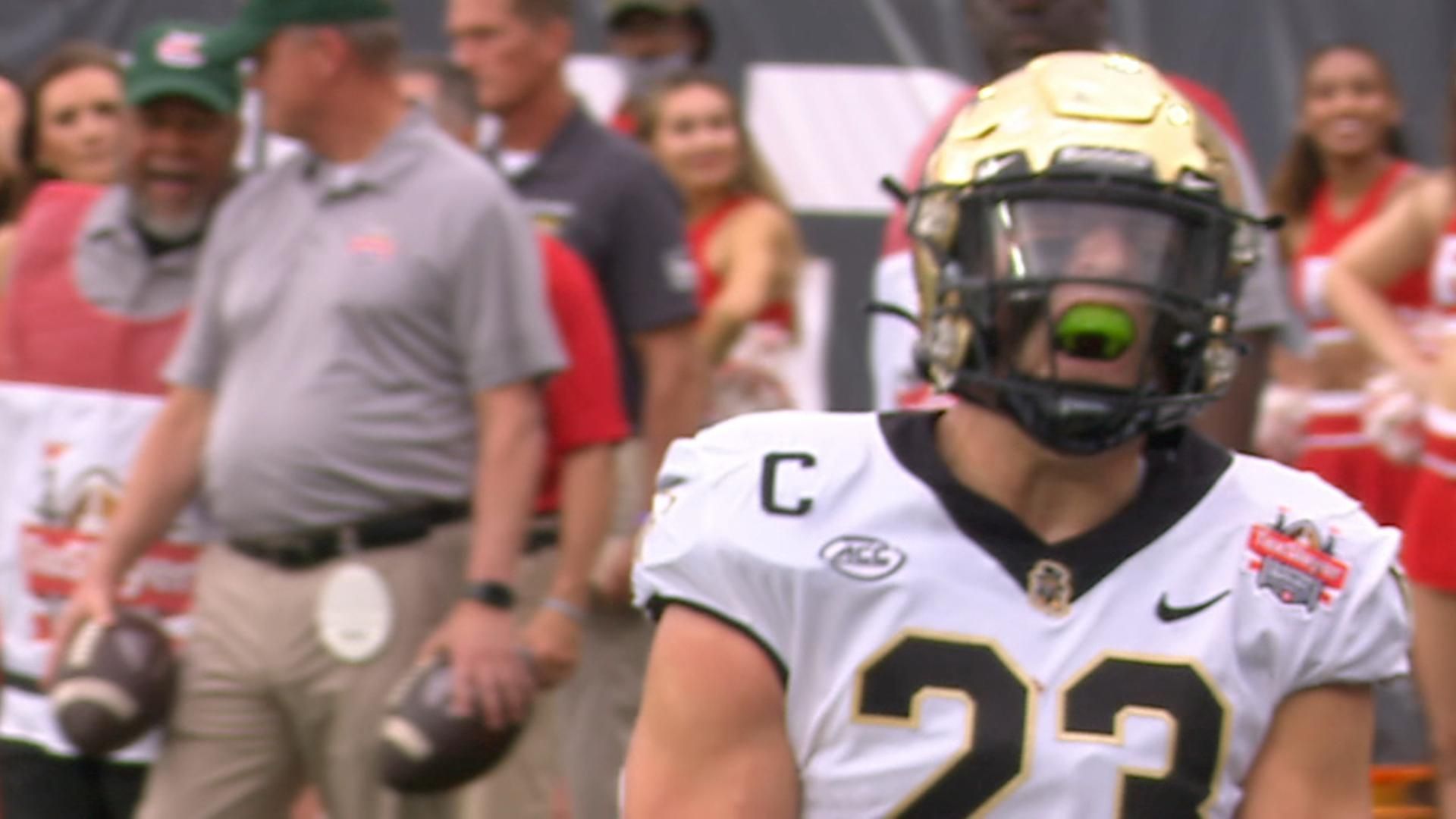 Brandon Chapman hauls in a TD catch for Wake Forest ESPN Video