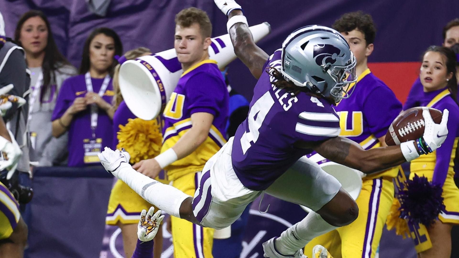 Malik Knowles Dives For Incredible Kansas State Td Espn Video 1557