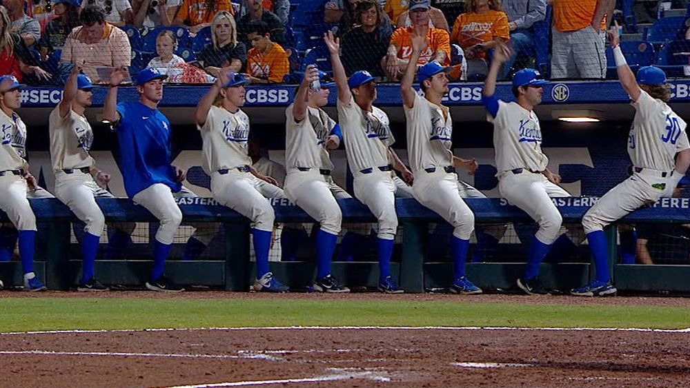 The Kentucky dugout is rocking with these dance moves ESPN Video