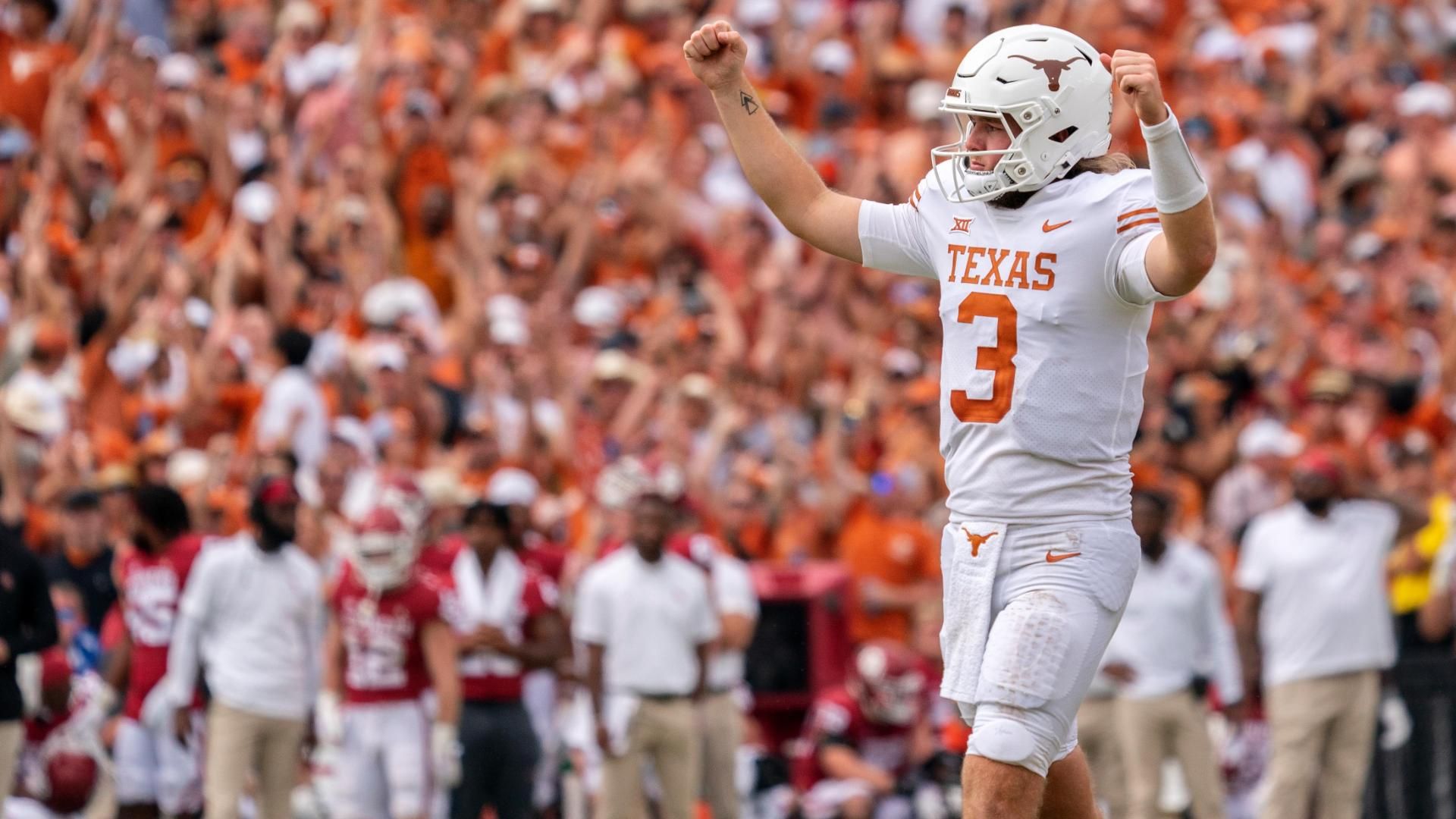 Quinn Ewers throws 4 TDs as Texas routs Oklahoma ESPN Video