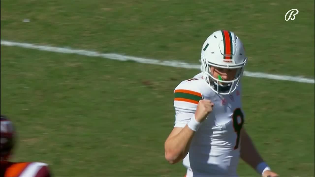 Tyler Van Dyke connects for 17yard TD pass ESPN Video