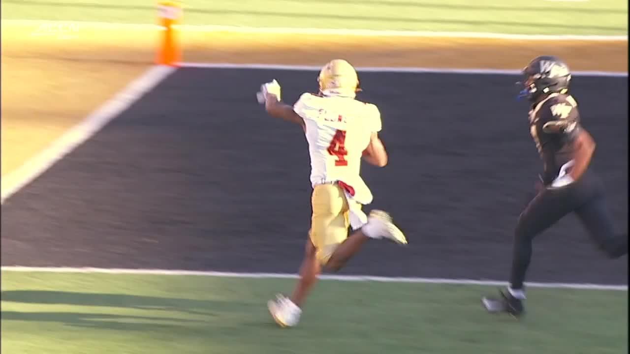 Phil Jurkovec throws 61yard TD pass to Zay Flowers ESPN Video