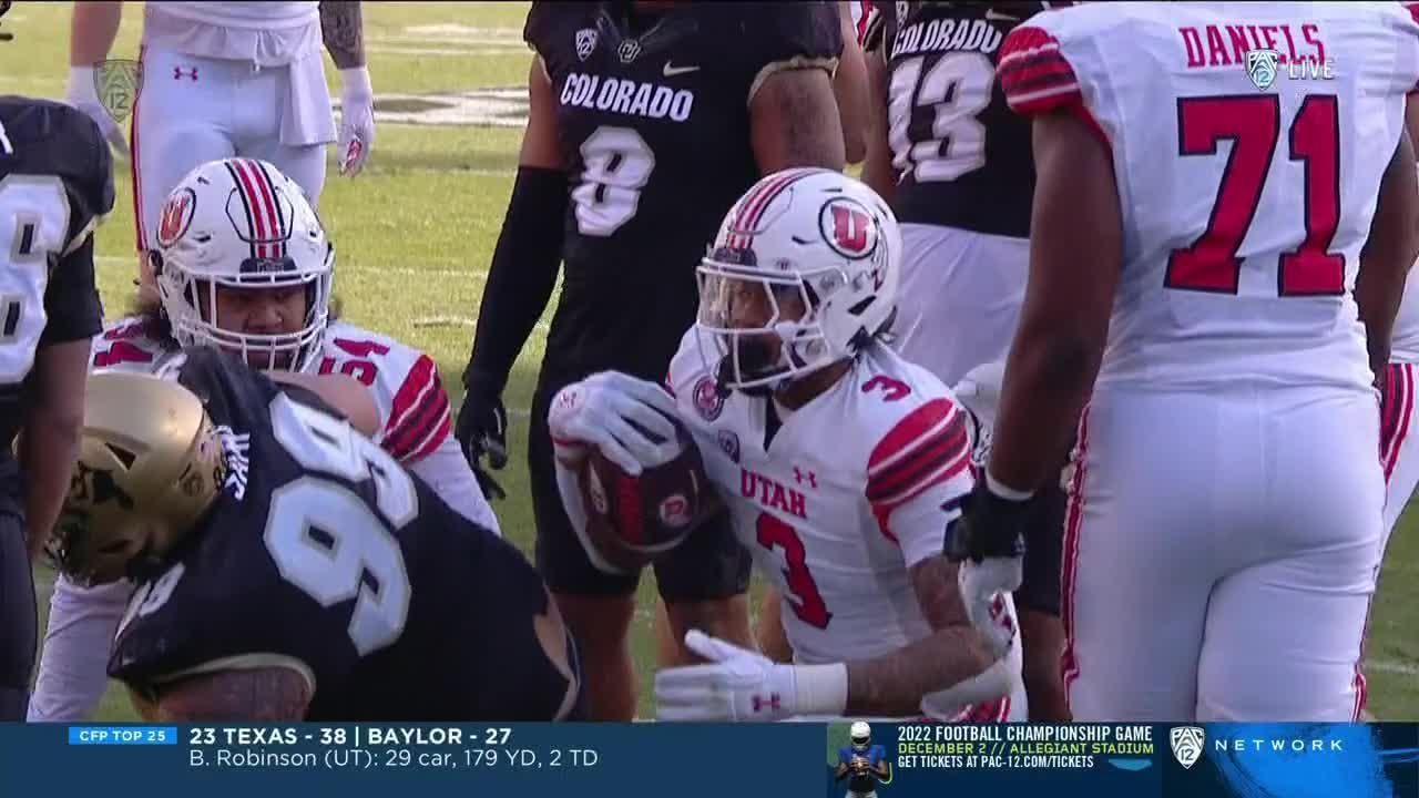 Ja'Quinden Jackson punches in Utah TD ESPN Video