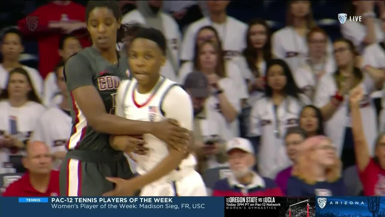 Bella Murekatete gets the lay-in to fall vs. Arizona Wildcats - ESPN Video