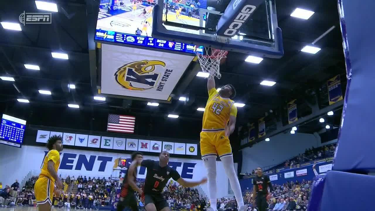 Cli'ron Hornbeak elevates for dunk vs. Bowling Green Falcons - ESPN Video