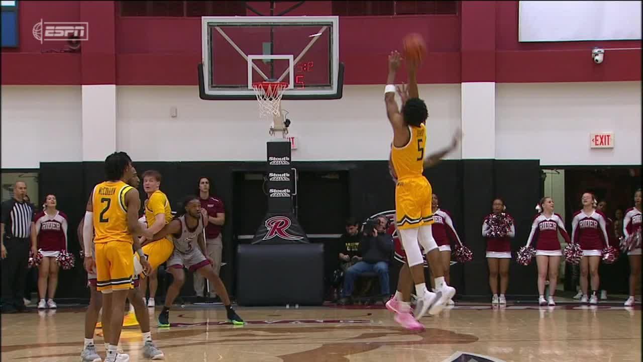 Jayce Johnson drains shotclock buzzerbeater for Siena ESPN Video