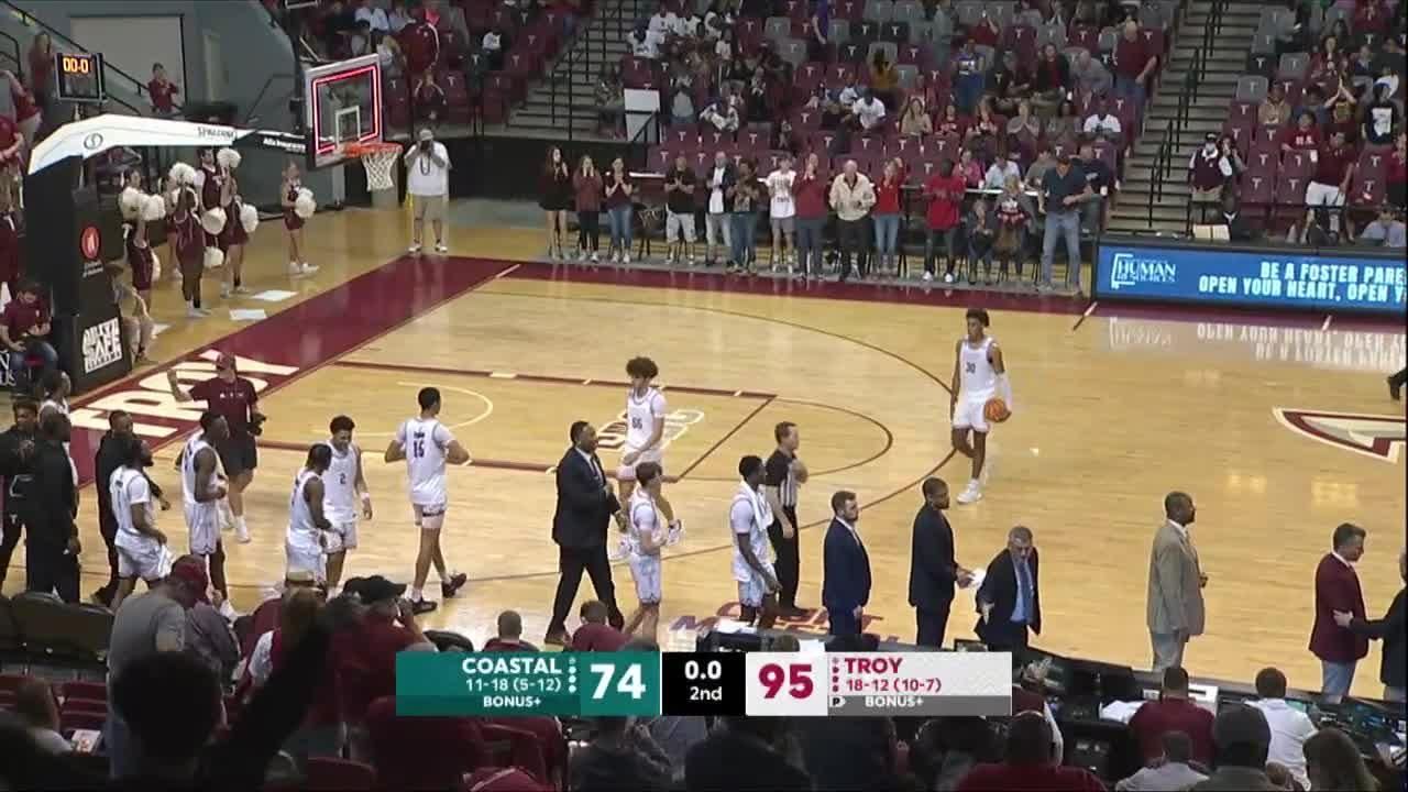 Troy ends regular season with a big win over Coastal Carolina ESPN Video