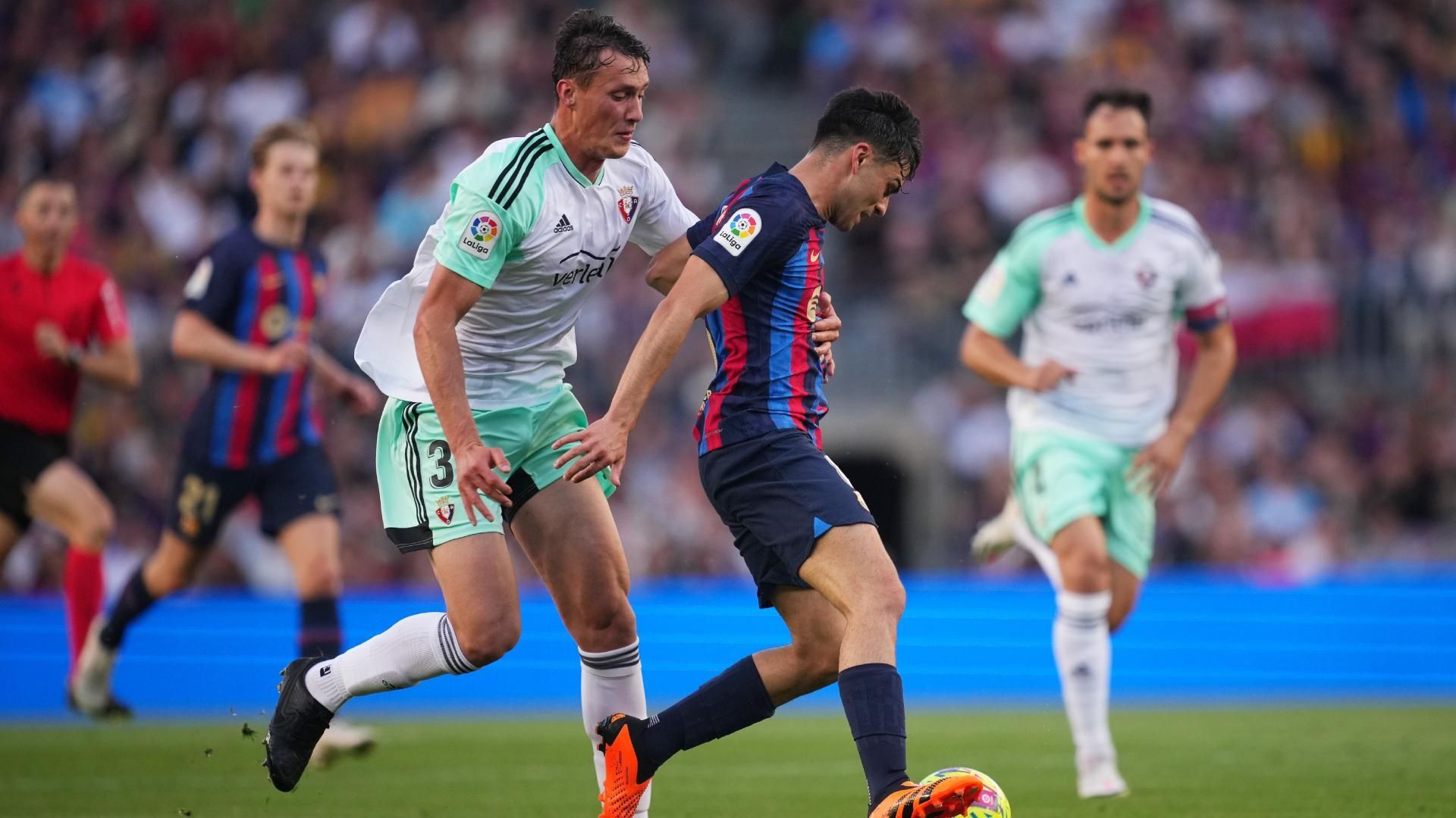 Osasuna go down to 10 men as Jorge Herrando is sent off - ESPN Video