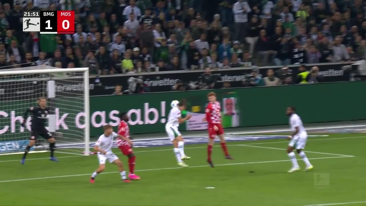 Florian Neuhaus scores header vs. Mainz - ESPN Video