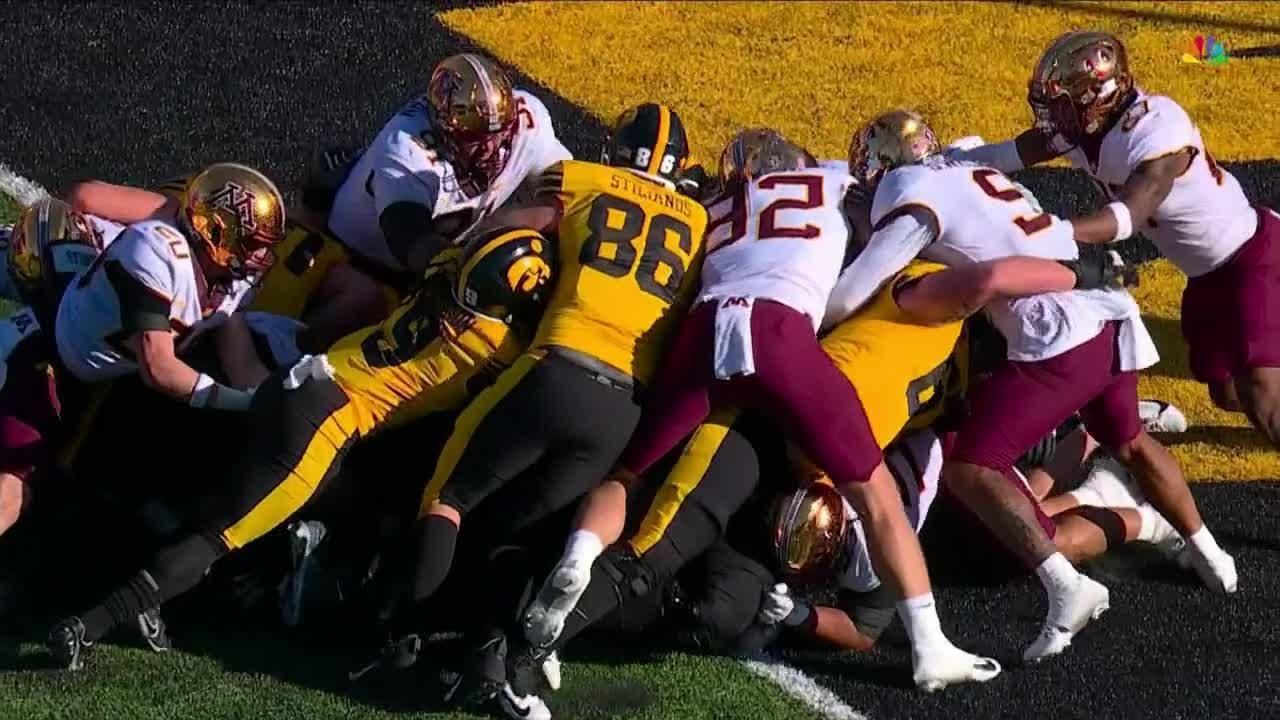 Deacon Hill punches in TD for Iowa - ESPN Video