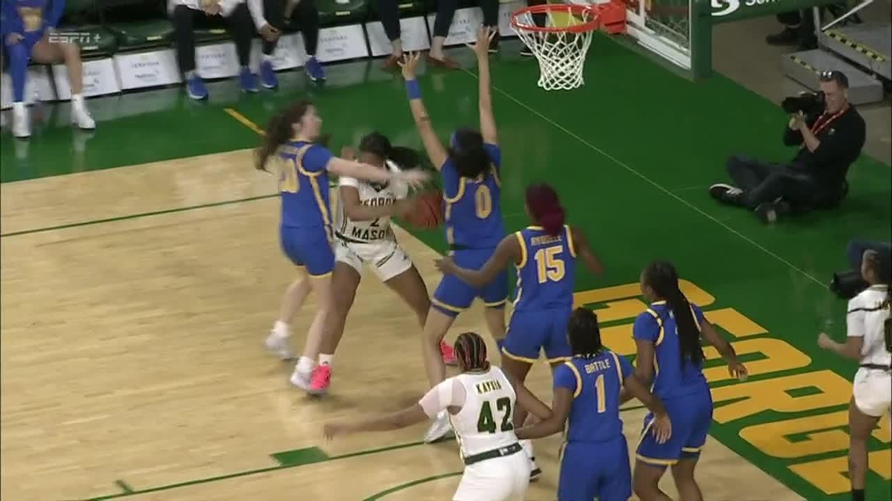Ta'Viyanna Habib nails it from behind the arc ESPN Video