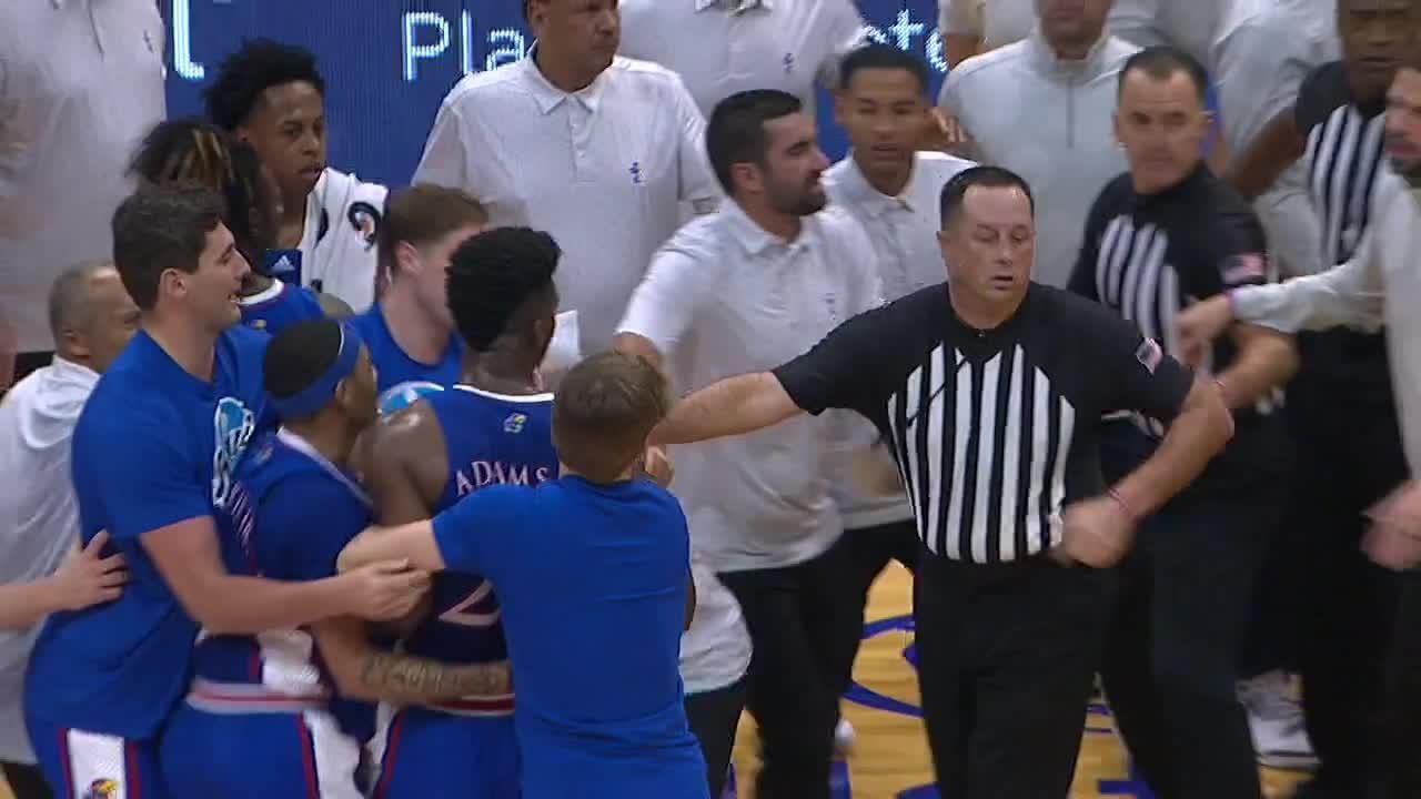 Things get heated between Marquette and Kansas ESPN Video