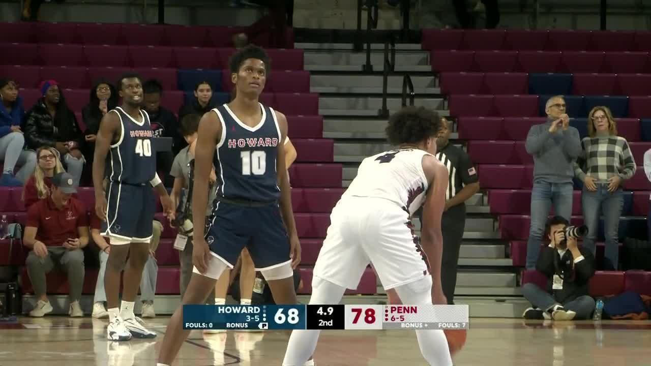 Howard Bison Vs Pennsylvania Quakers Full Highlights Espn Video