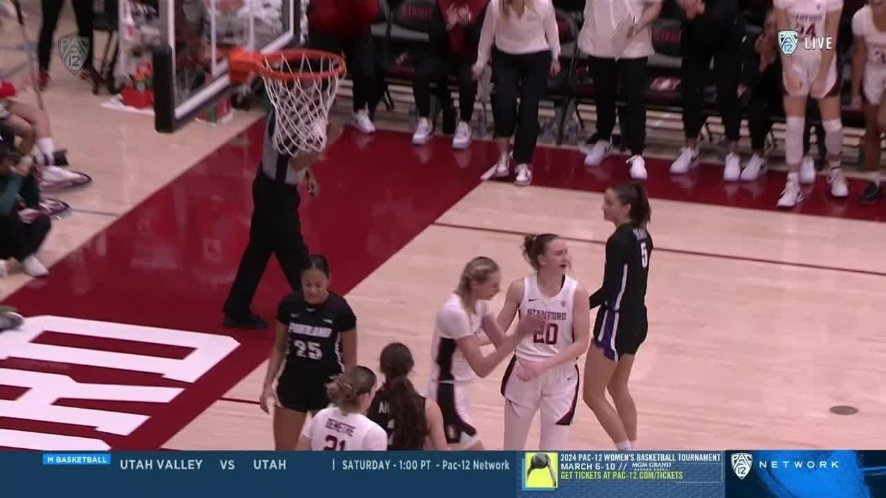 Cameron Brink scores and draws the foul ESPN Video