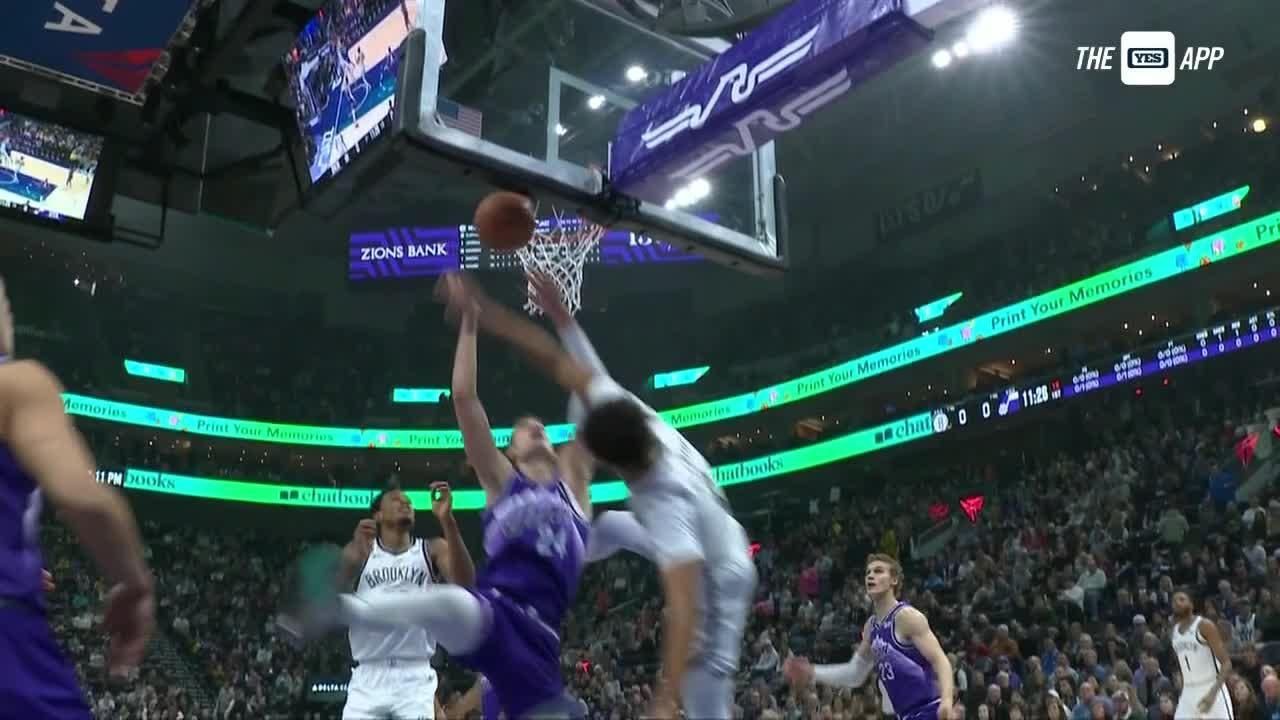 Walker Kessler denies Brooklyn Nets with swat ESPN Video