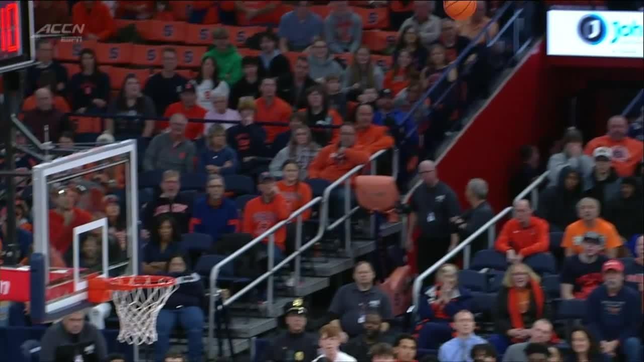 Luke Bumbalough hits the 3-point shot vs. Syracuse Orange - ESPN Video