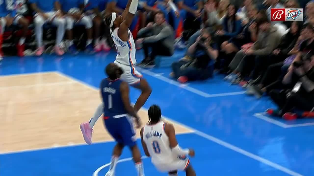 Shai GilgeousAlexander elevates for flush LA Clippers ESPN Video