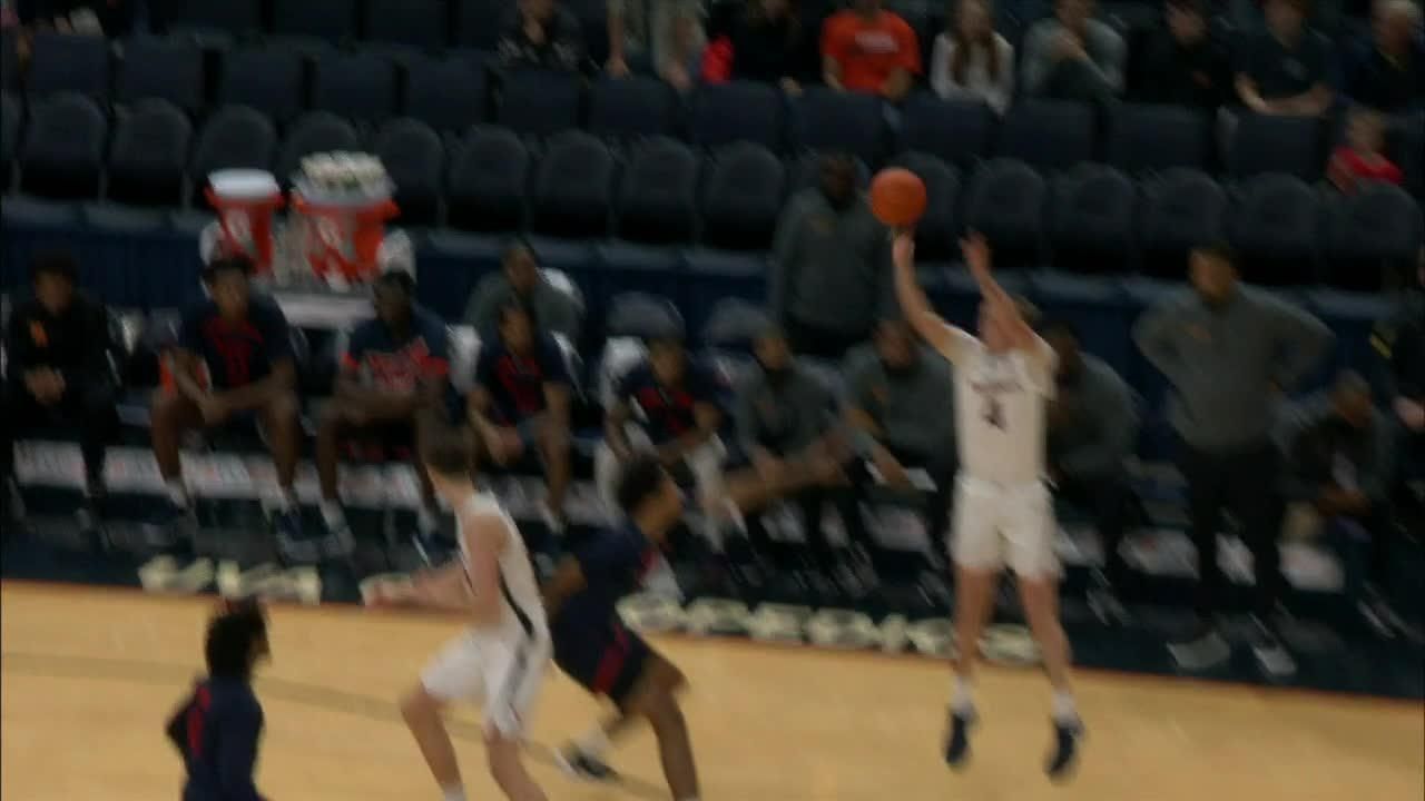 Andrew Rohde hits the long 3pointer from downtown ESPN Video