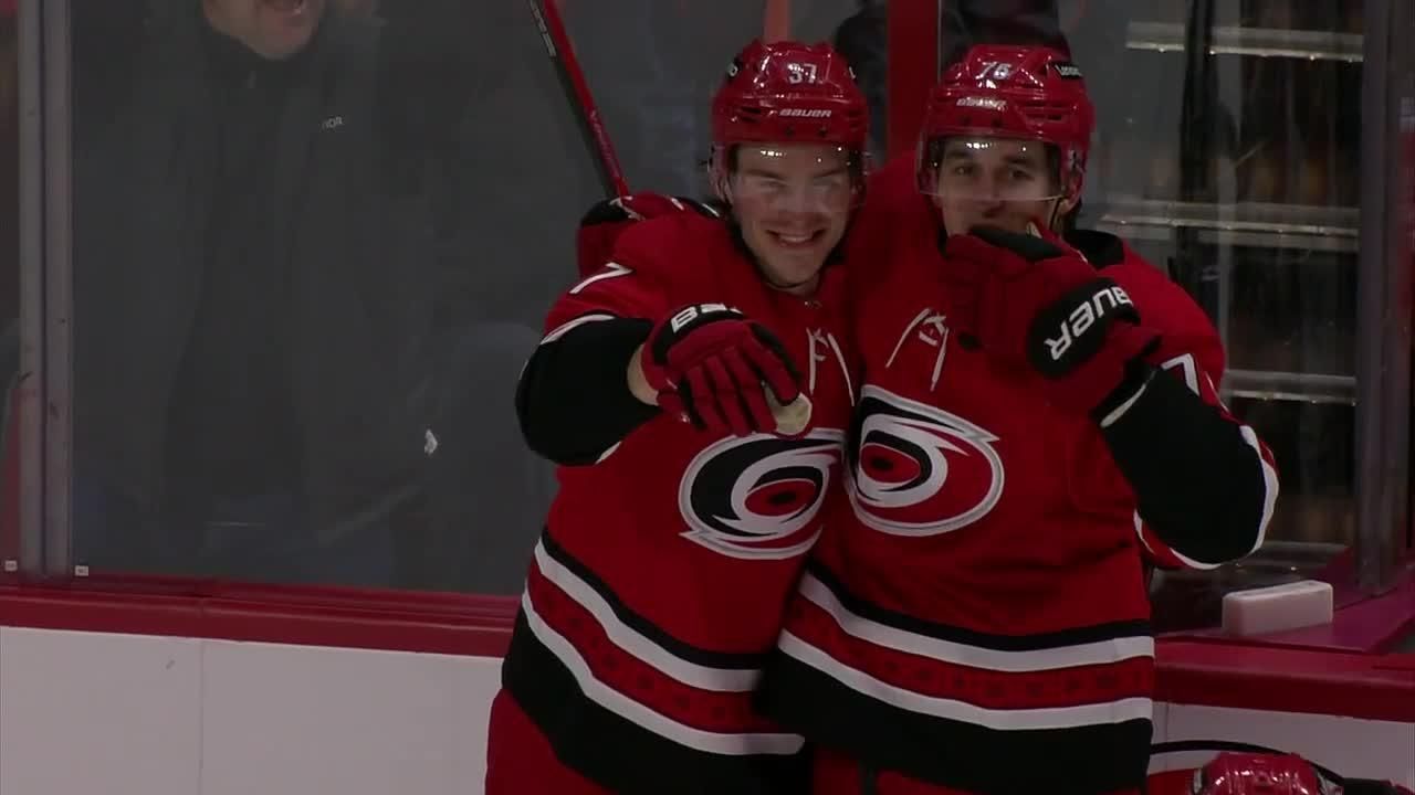 Andrei Svechnikov scores goal for Carolina Hurricanes ESPN Video