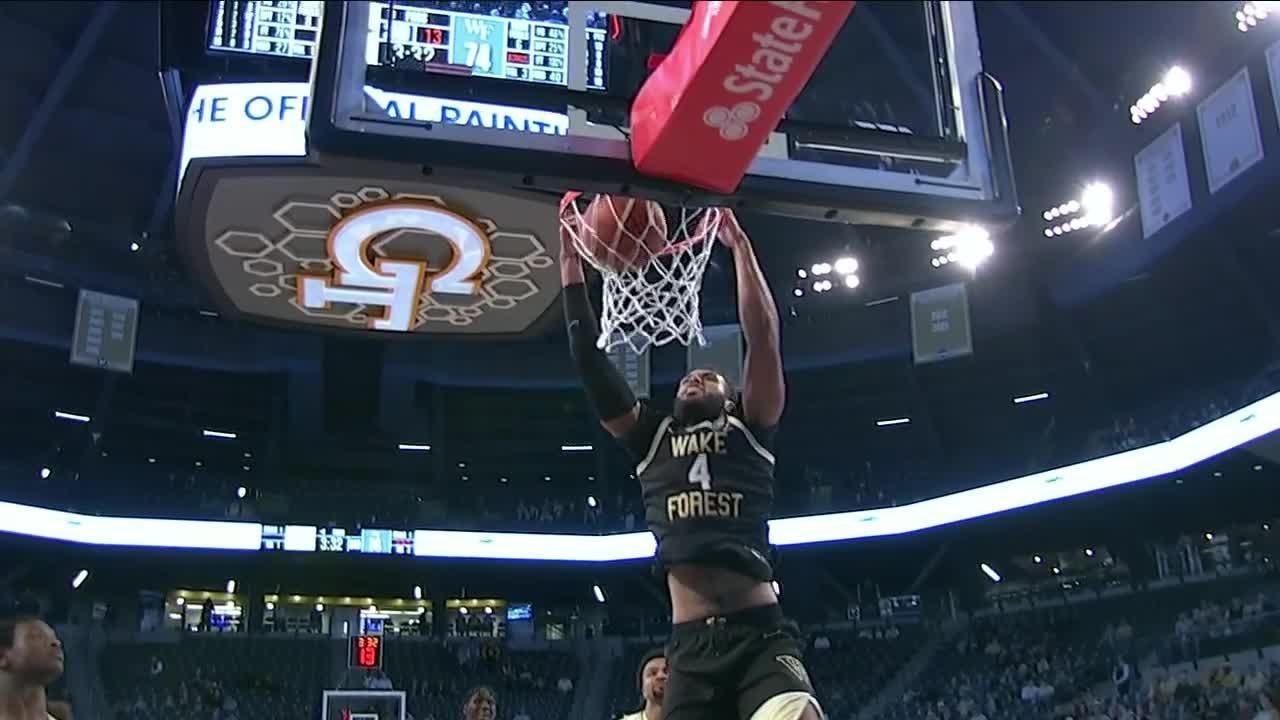 Efton Reid rocks the rim with powerful dunk - ESPN Video