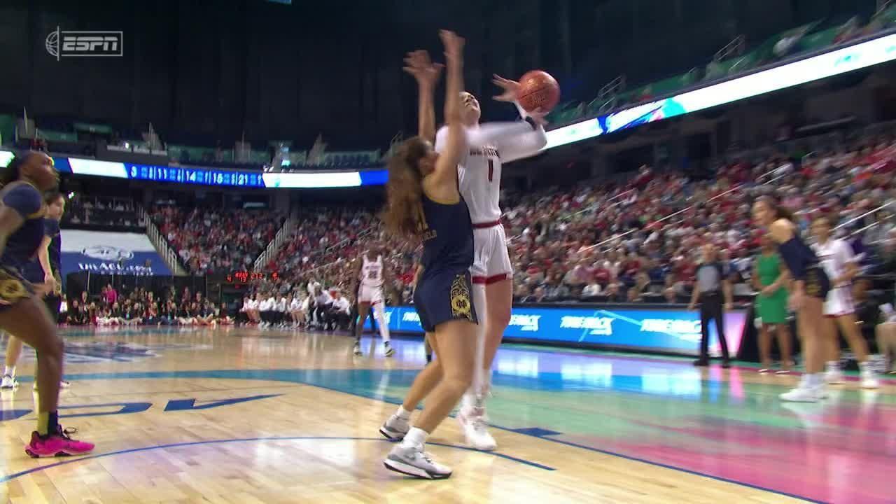 Maddy Westbeld denies bucket with slick swat - ESPN Video