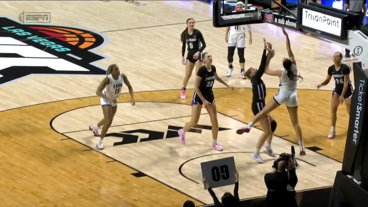 Gonzaga's Maud Huijbens drops in tough layup ESPN Video