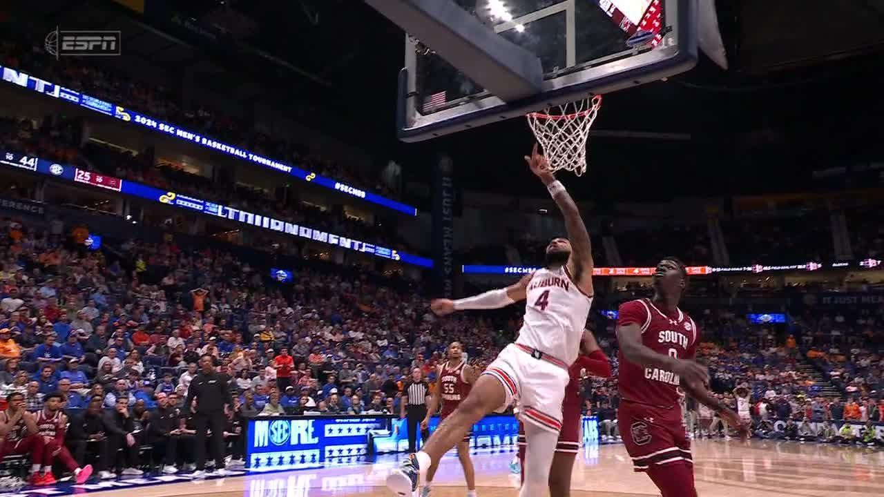 Johni Broome drives to hoop for tough bucket ESPN Video