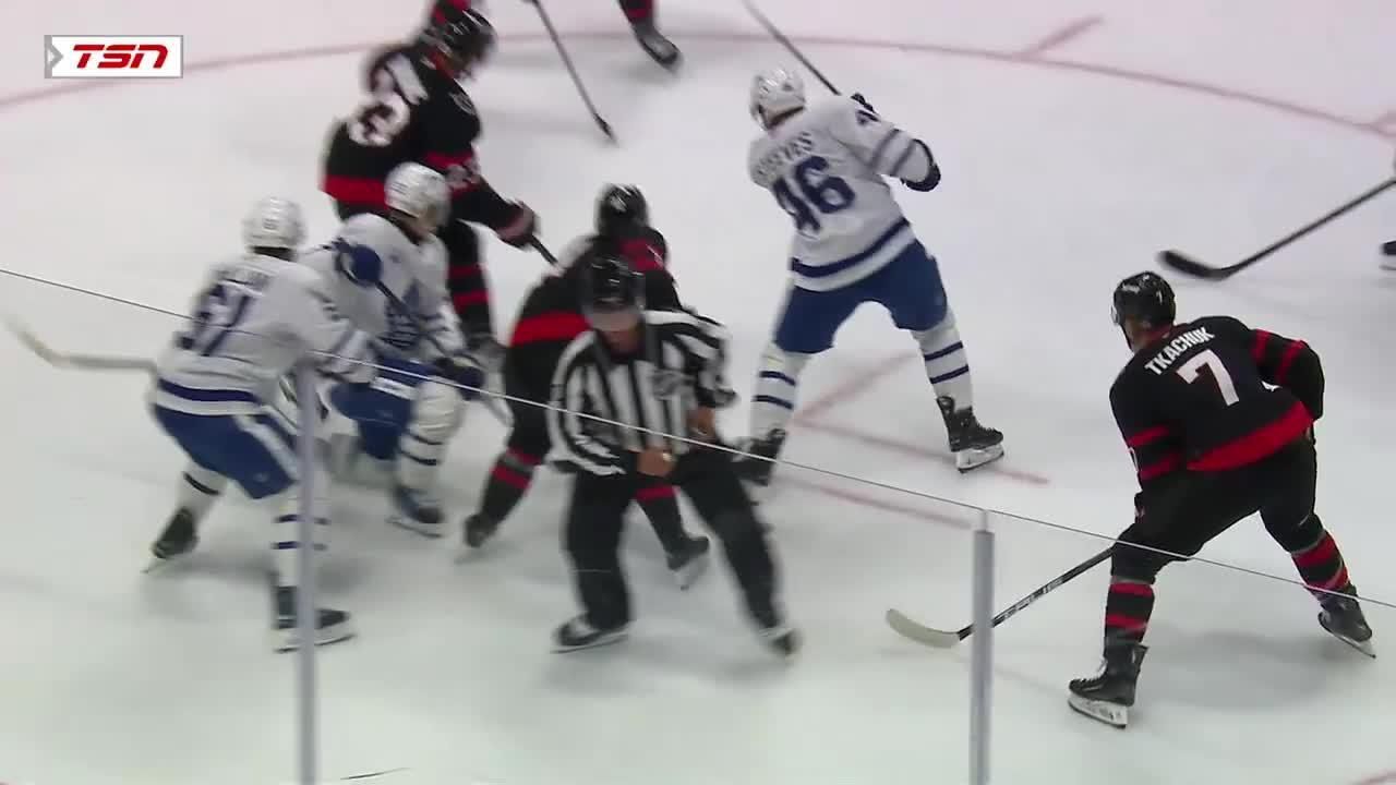 Alex Steeves scores goal vs. Senators ESPN Video