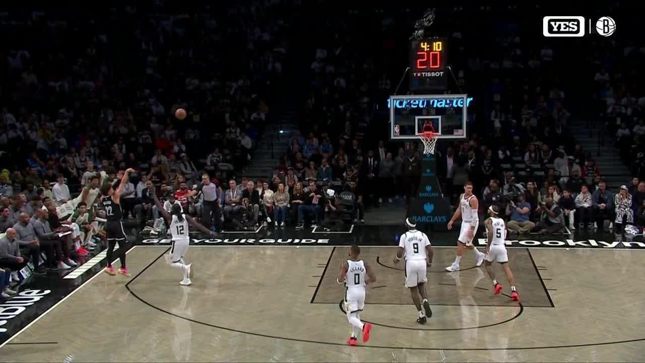 Jalen Wilson buries a jumper for the Nets ESPN Video