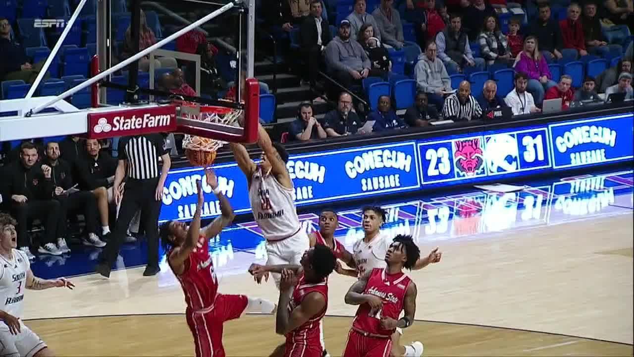 Myles Corey drives for a posterizing slam - ESPN Video