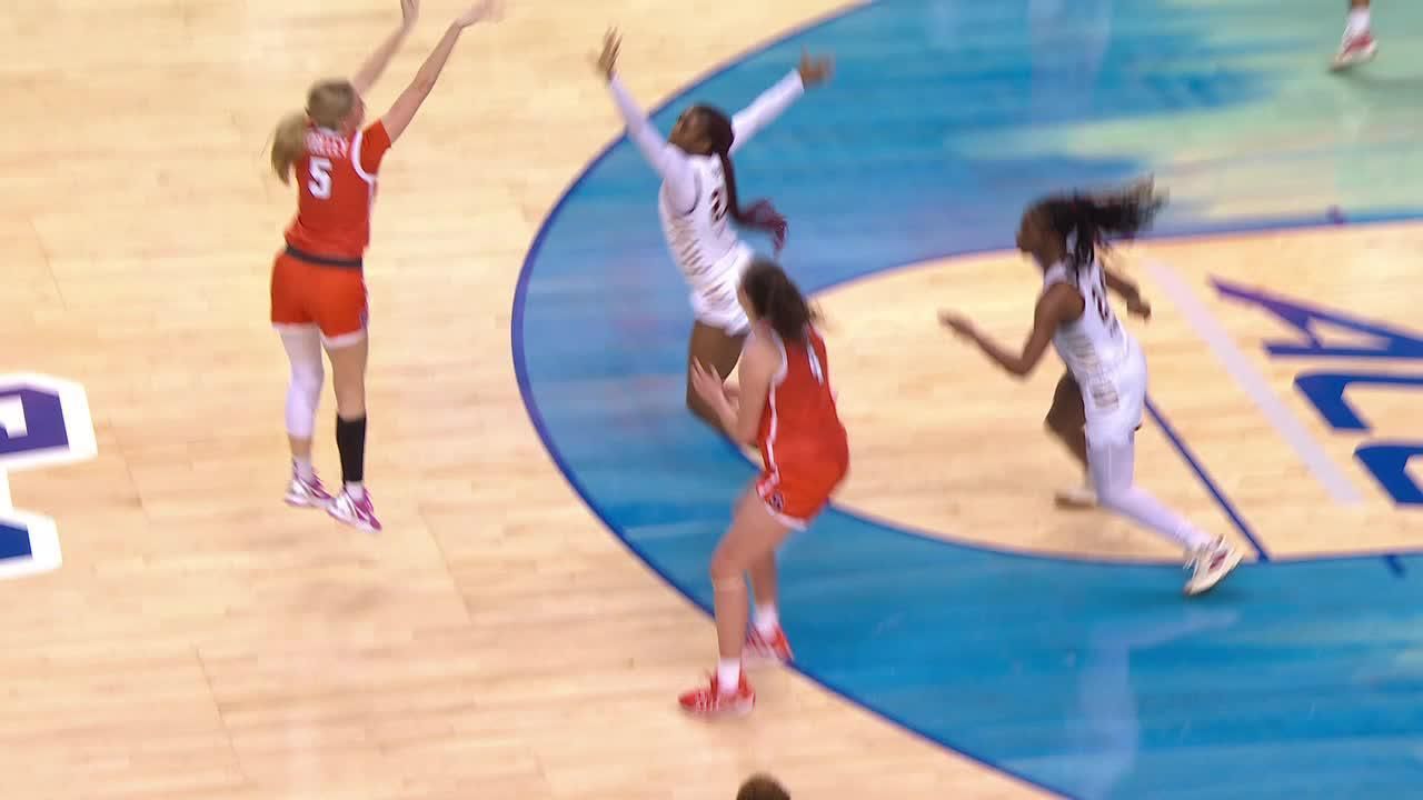 Georgia Woolley sinks it from downtown - ESPN Video