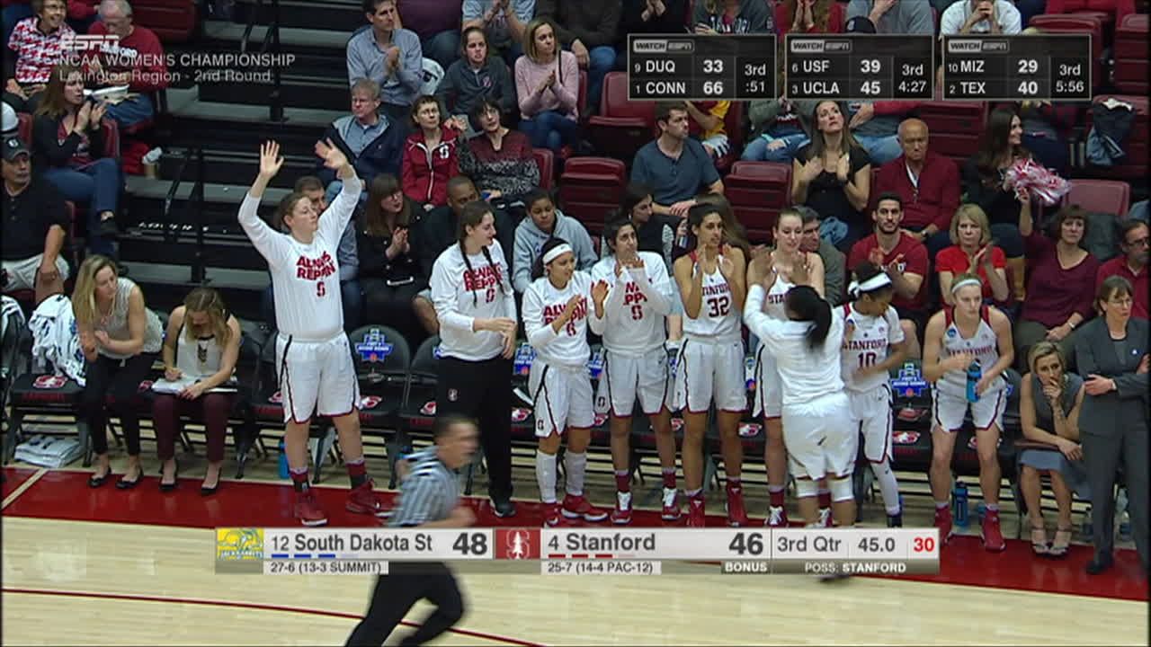 K. Samuelson made Three Point Jumper. Assisted by M. Sniezek. - ESPN Video