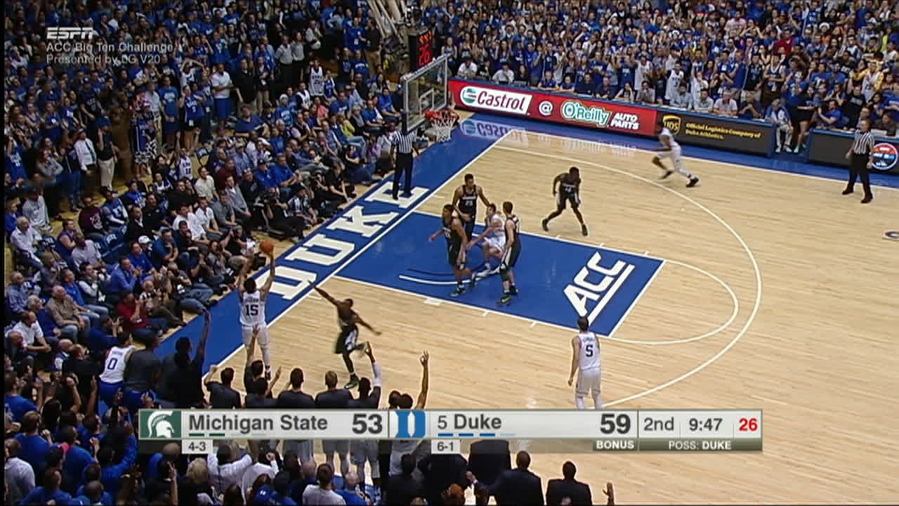 Duke getting to the loose ball results in Blue Devils' 3-pointer - ESPN ...