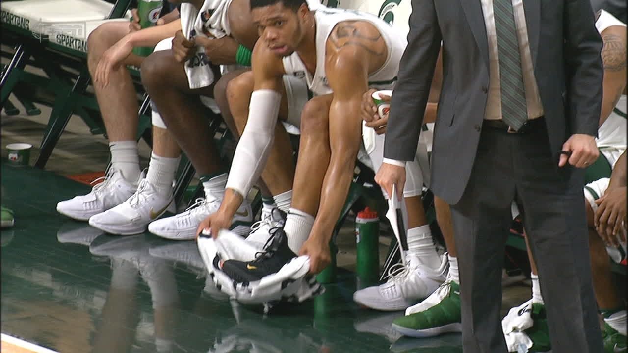 Miles Bridges of Michigan State out 'a couple weeks' with ankle injury -  ESPN