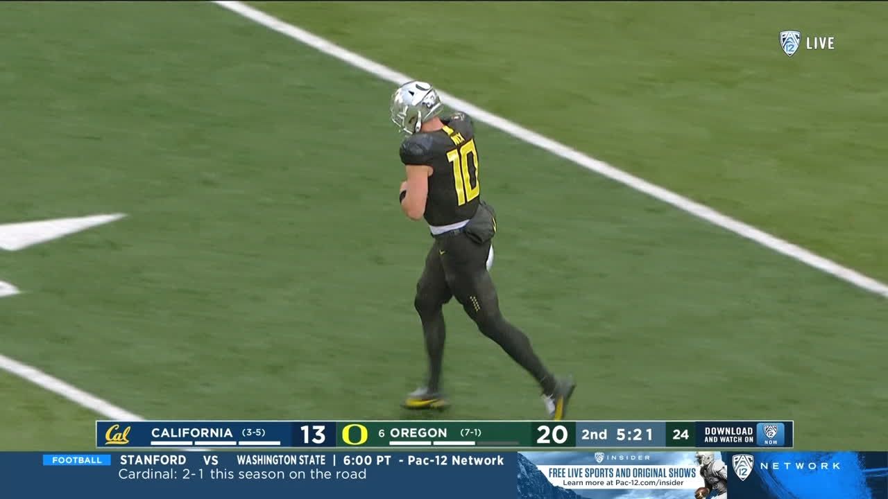 Bo Nix's 37th career rushing TD pads Oregon's lead ESPN Video