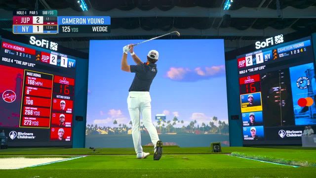 Cameron Young nearly holes out from 125 yards out