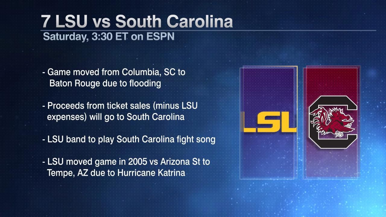 7 LSU vs South Carolina ESPN